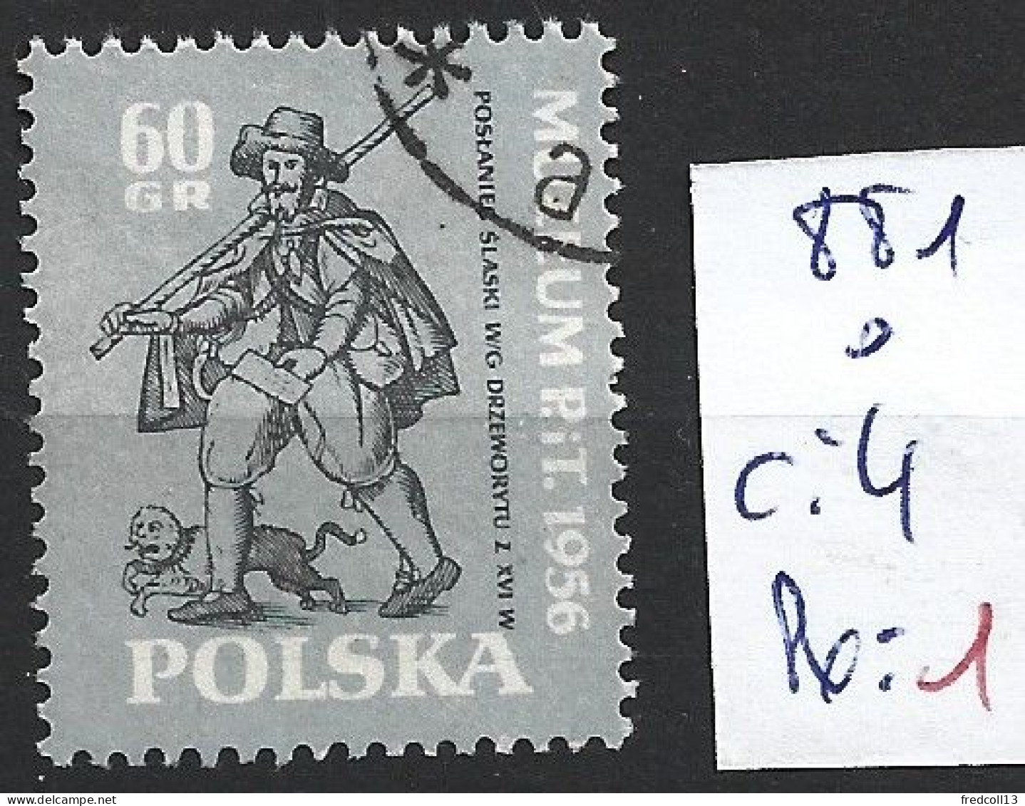 POLOGNE 881 Oblitéré Côte 4 € - Gebraucht