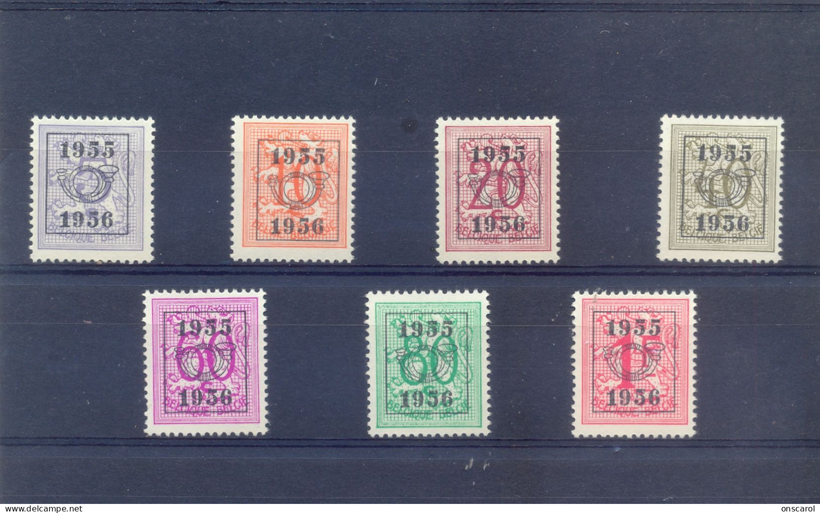 Reeks 48  PRE652/PRE658  Postgaaf ** MNH PRACHTIG - Typos 1951-80 (Chiffre Sur Lion)