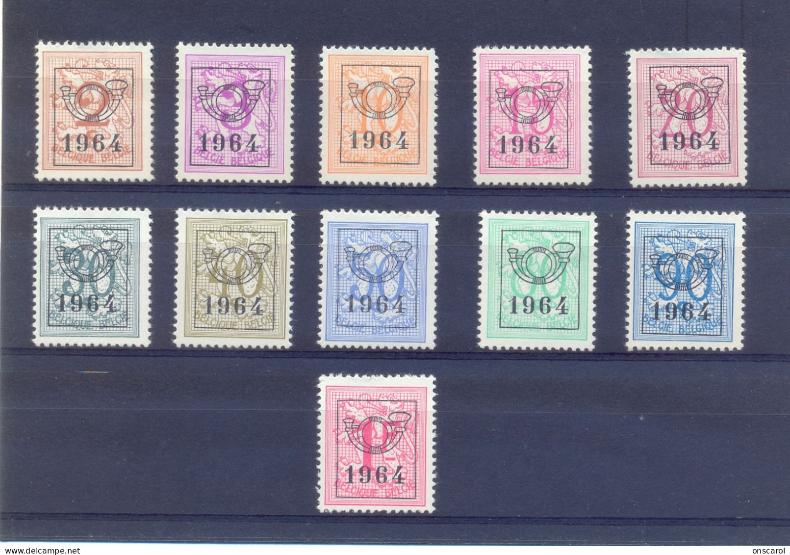 Reeks 57 PRE747/PRE757 Postgaaf ** MNH PRACHTIG - Typo Precancels 1951-80 (Figure On Lion)