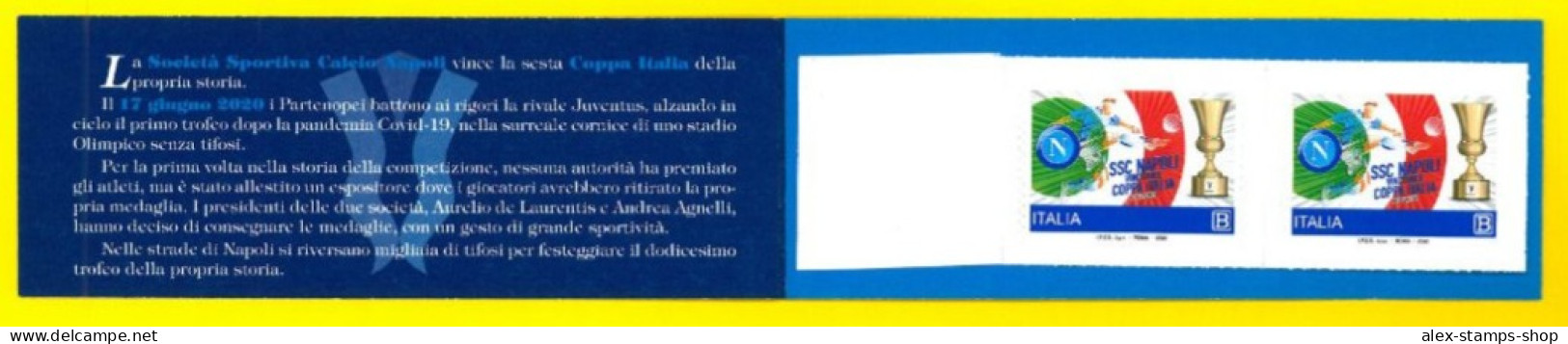 ITALIA 2020 NEW BOOKLET NAPOLI FOOTBALL CLUB NUOVO NUM. 026 COPPA ITALIA - Cuadernillos