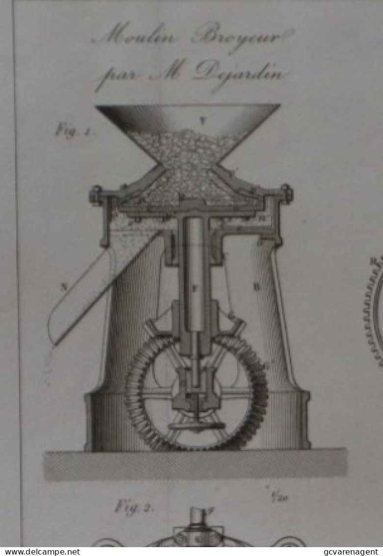 MOULIN BROYEUR PAR M.DUJARDIN  - CISAILLE A VAPEUR , DE KÖNIGS HÜTTE  28X24 CM - VOIR IMAGES - Máquinas