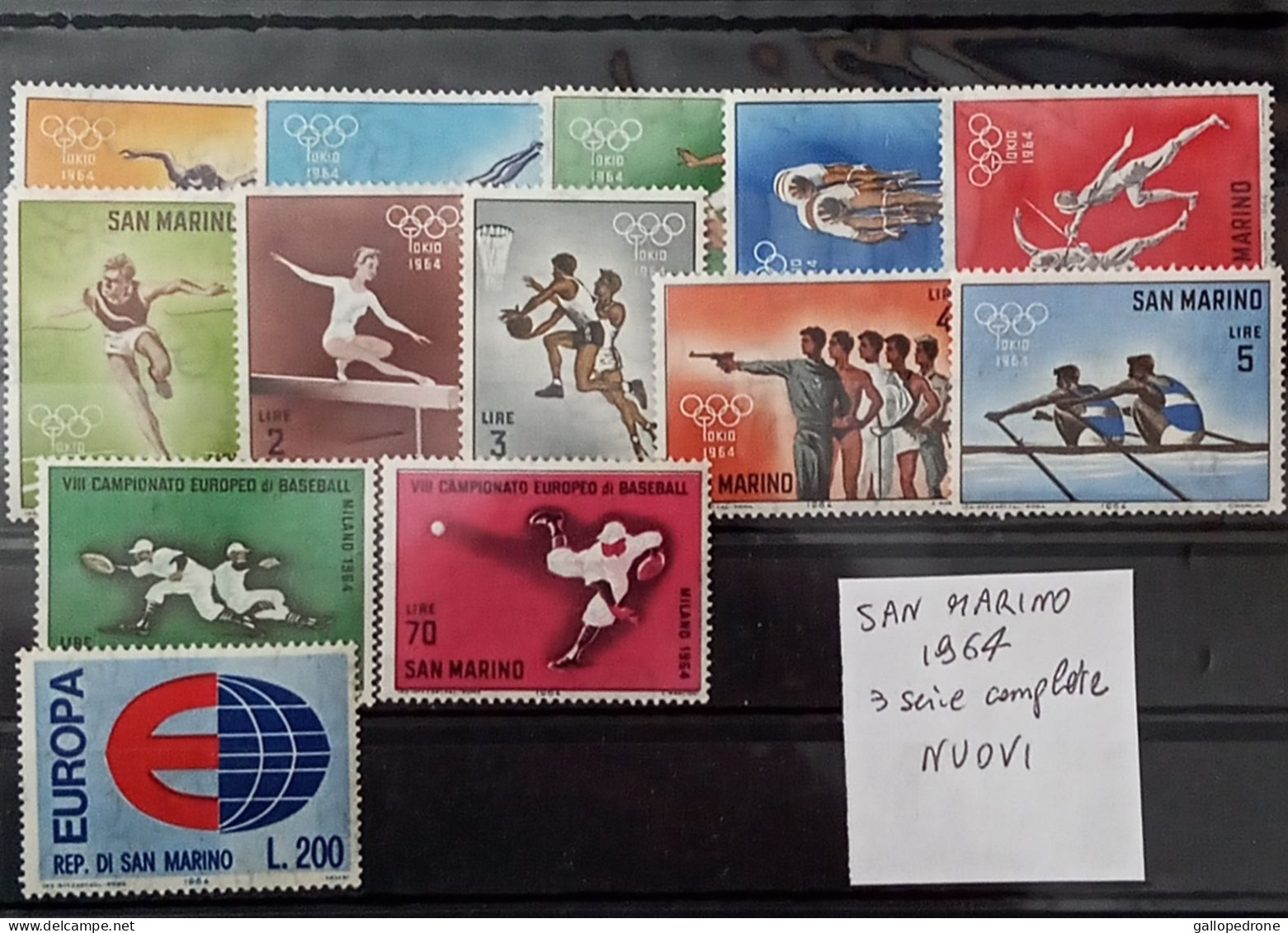 1964/65/66 San Marino, 9 Serie Complete 44 Val.+5 EXP - Nuovi - MNH ** - Ongebruikt