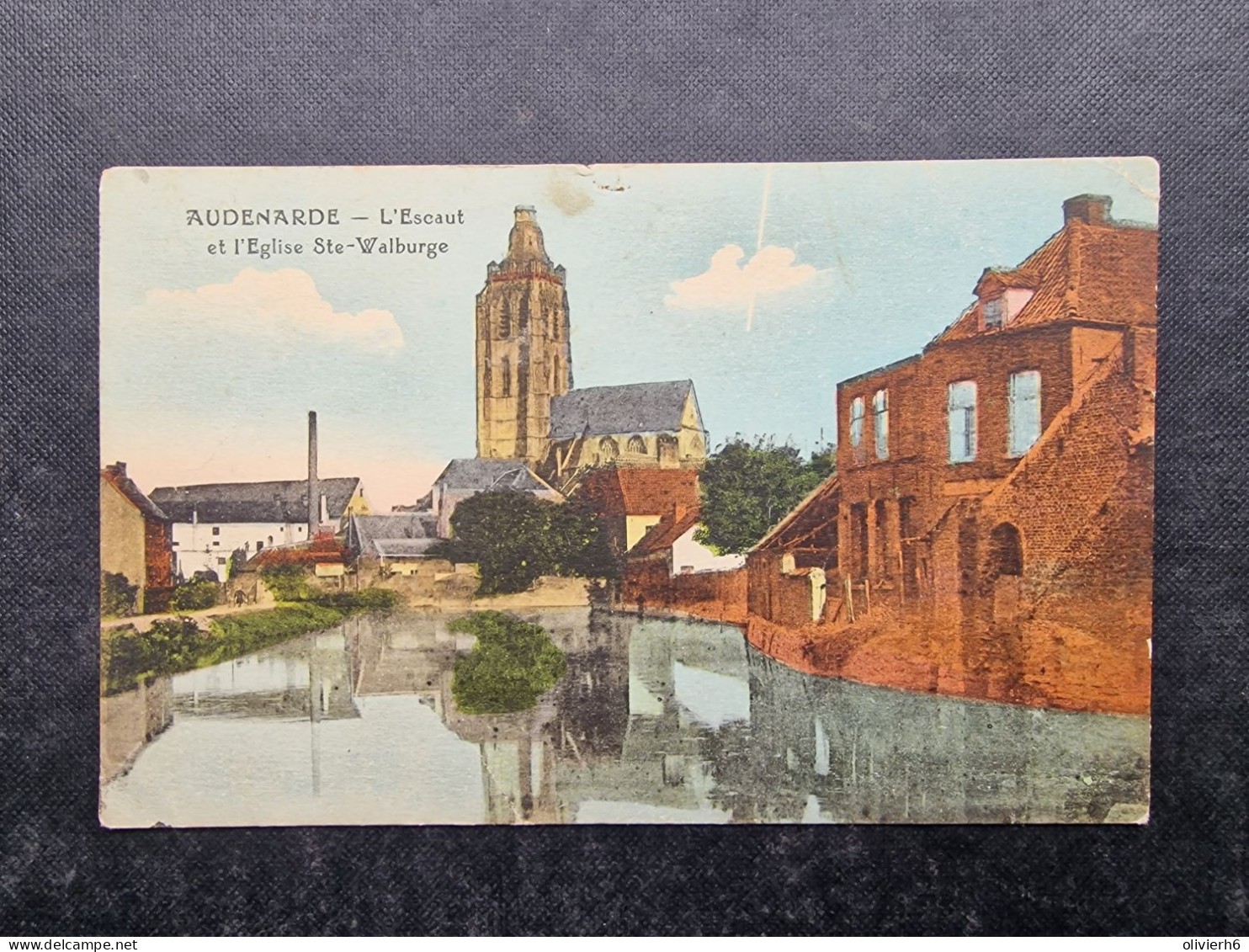 CP BELGIQUE BELGIE (M2311) AUDENARDE (2 Vues) L'Escaut Et L'Eglise Ste Walburge - Oudenaarde