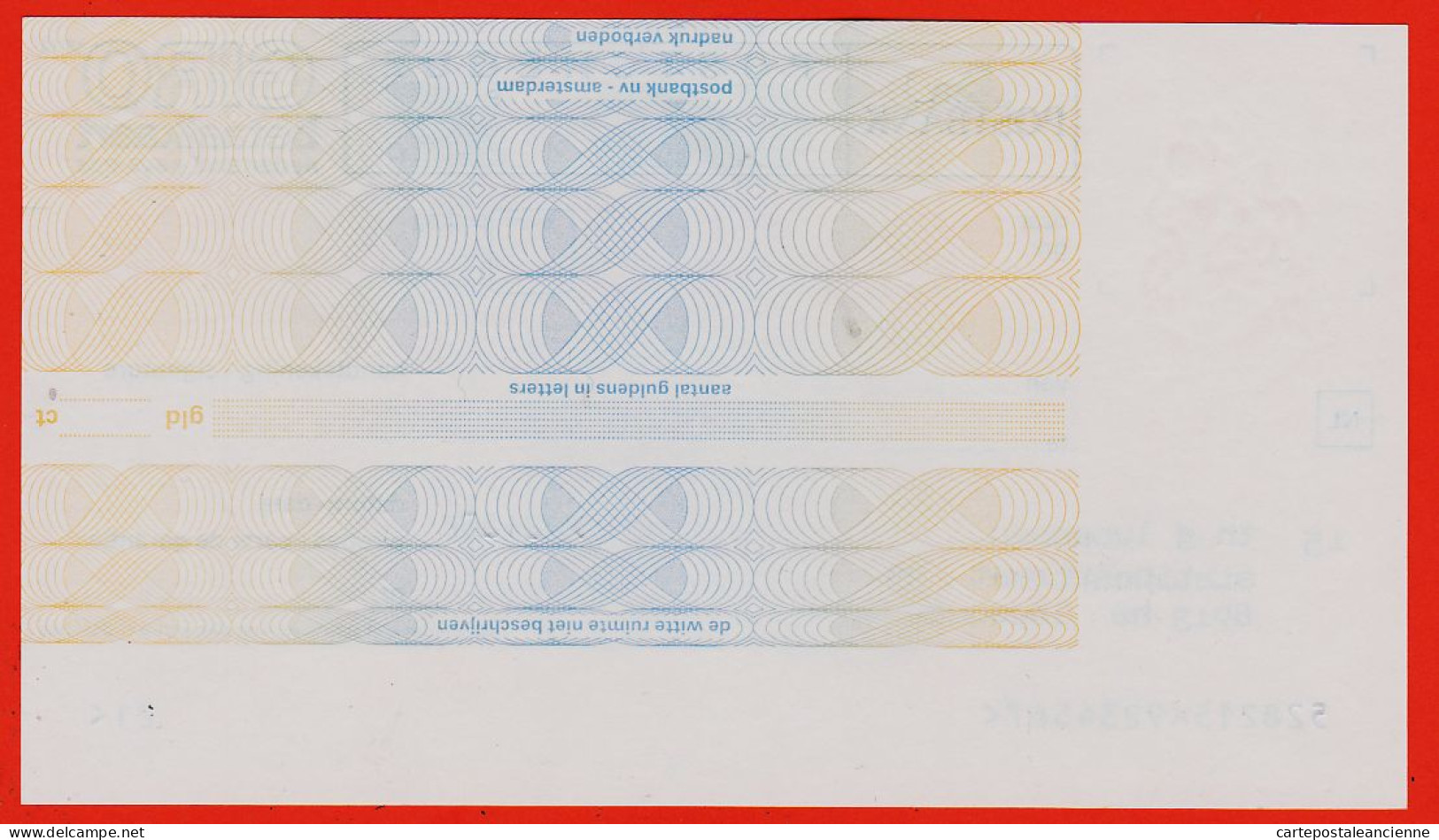 7250 / ⭐ ♥️  Nederland Pays-Bas GIRO Specimen Postcheque Betaalkaart Outil Dictatique PTT Instruction LA  POSTE - Chèques & Chèques De Voyage