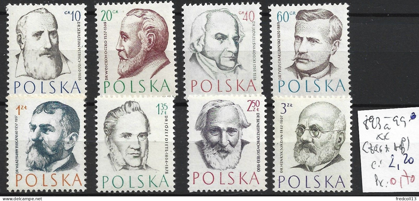 POLOGNE 893 à 99 ** ( 896A 1 Aminci ) Côte 2.20 € - Unused Stamps