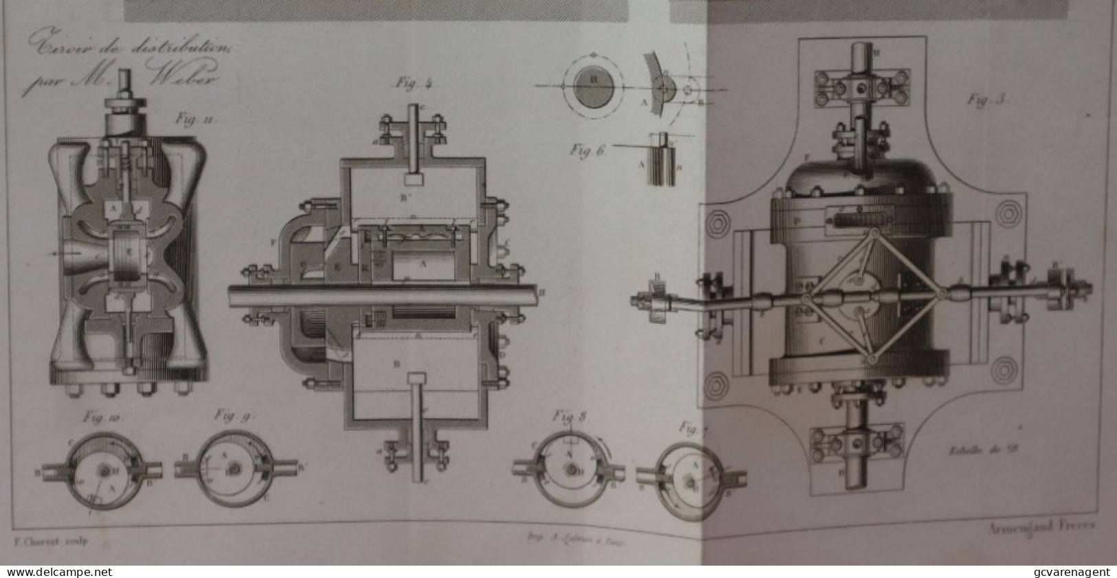 MACHINE A VAPEUR ROTATIVE PAR M.BOMPARD   28X24 CM - VOIR IMAGES - Maschinen