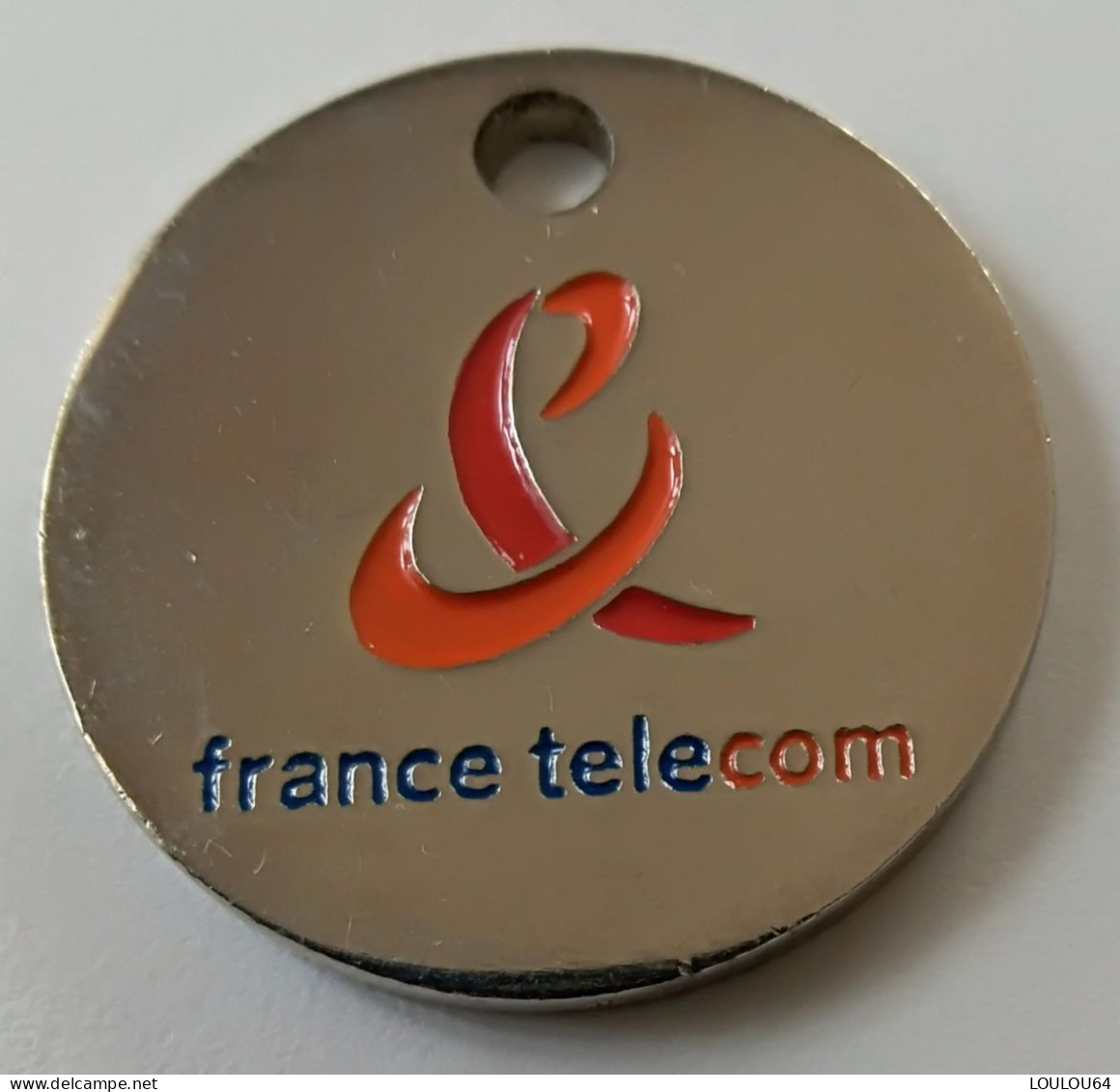 Jeton De Caddie - France Telecom - Le Ticket De Téléphone - En Métal - (1) - - Jetons De Caddies