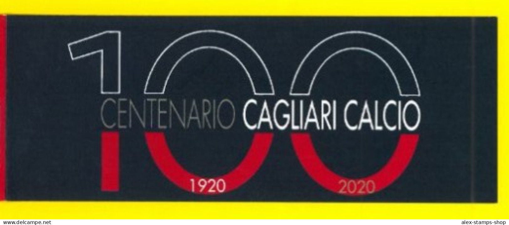 ITALIA 2020 NEW BOOKLET CAGLIARI FOOTBALL CLUB CALCIO LIBRETTO NUOVO NUMERA - Carnets