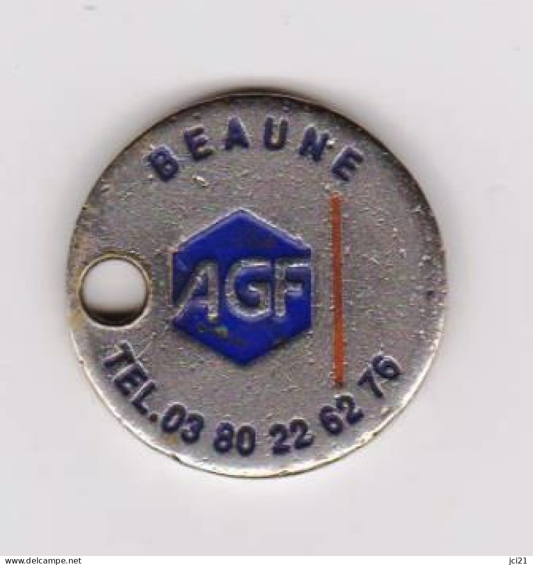 Jeton De Caddie " BEAUNE - AGF " Assurance (A)_Je217 - Trolley Token/Shopping Trolley Chip