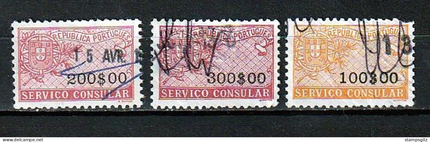 Revenue/ Fiscal, Portugal , Serviço Consular - Used Stamps