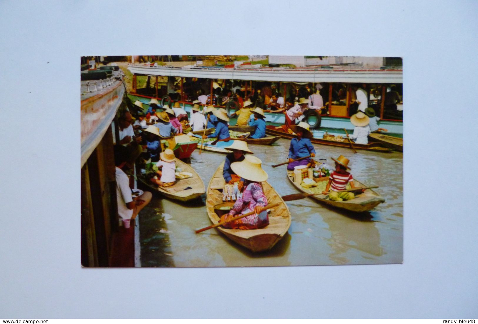 BANGKOK  -  BOAT  -  Traders At Defferent Canals Crossing      -    Thailand   -  THAILANDE - Tailandia