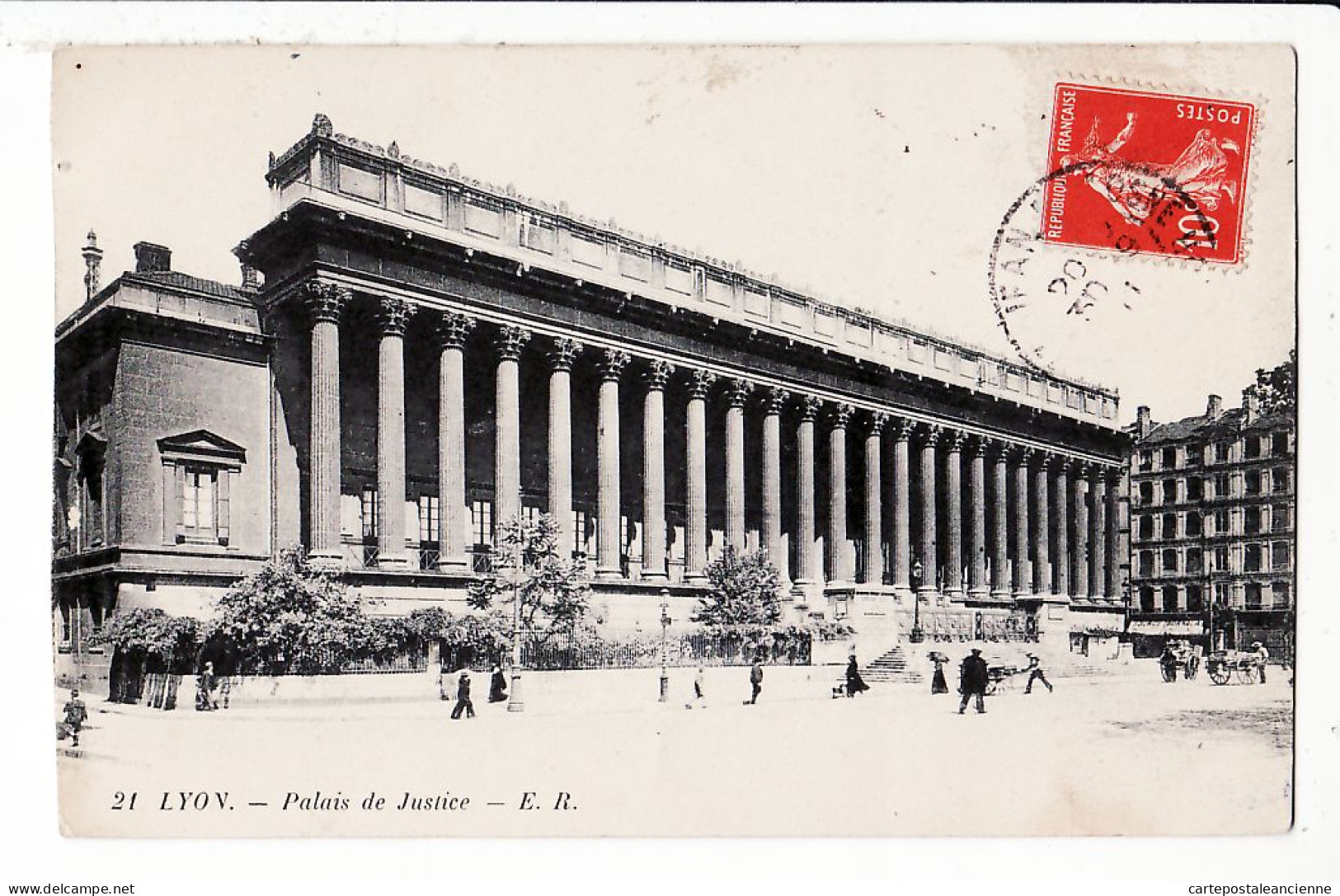 15754 ● LYON V Rhone Palais De JUSTICE 1911 à ROUSSELET Saint-Seine-en-Bâche Maillys Cote Or- Collection E.R 2 - Lyon 5