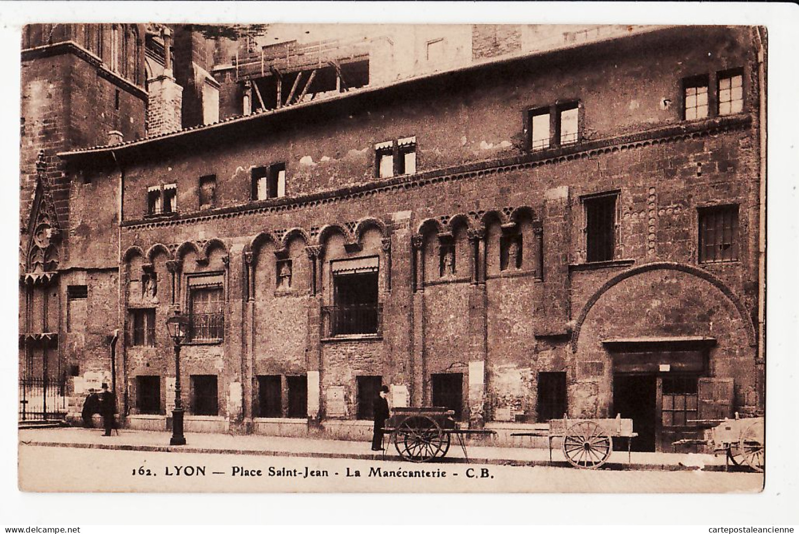 15753 ● LYON V MANECANTERIE Charette Vendeur Place Cathedrale SAINT-JEAN 1938 à MAGNIEN Rue St Hélène - Lyon 5