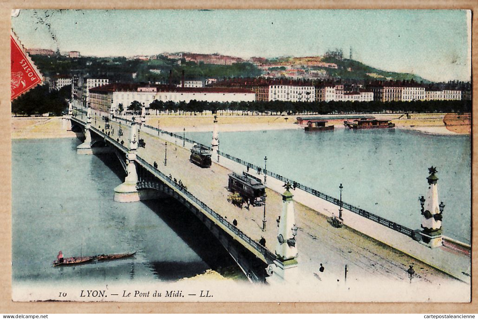 15758 ● Lisez Tissus Négresse LYON V Le Pont Du MIDI 06-01-1908 De Honoré GILARDI 30 Cours Gambetta à GINESTOUS Belley - Lyon 5