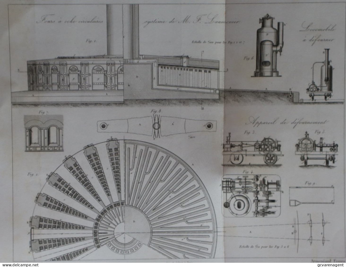 FOURS A COKE CIRCULAIRES SYSTEME DE M.J.LAUMONIER    31 X 24 CM - VOIR IMAGES - Machines