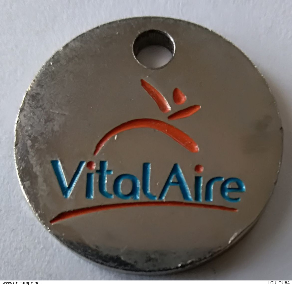 Jeton De Caddie - Vital Aire - En Métal - (1) - - Gettoni Di Carrelli