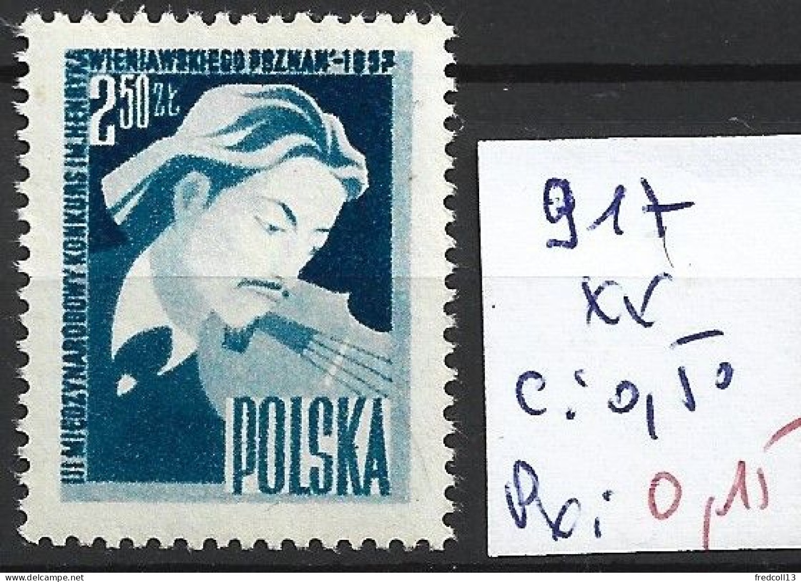 POLOGNE 917 ** Côte 0.50 € - Ongebruikt