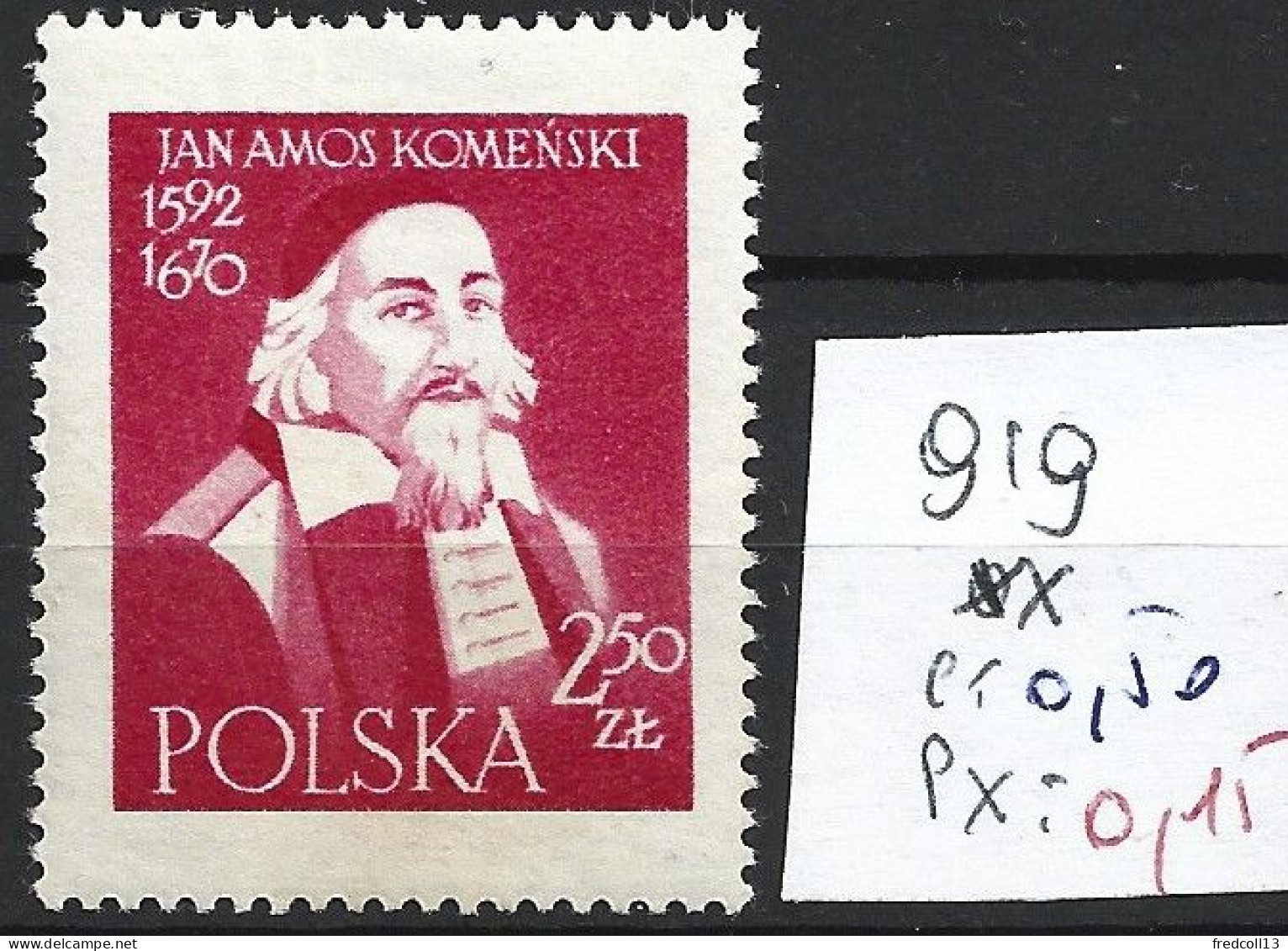 POLOGNE 919 ** Côte 0.50 € - Ongebruikt