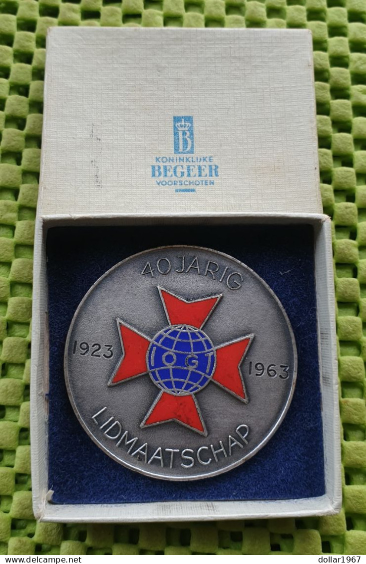 Medaille -   Zelhem , Internationale Orde Van Goede Tempellieren ( IOGT )  -  Original Foto  !!  Medallion  Dutch - Other & Unclassified