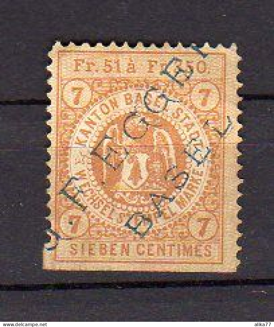 SUISSE     Timbre Fiscal  Canton De Basel - Revenue Stamps