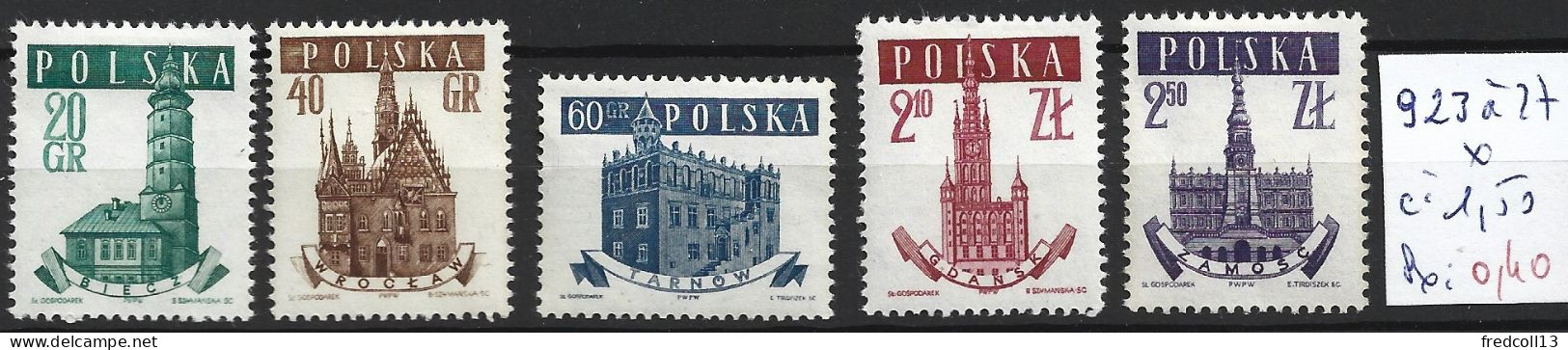 POLOGNE 923 à 27 * Côte 1.50 € - Unused Stamps