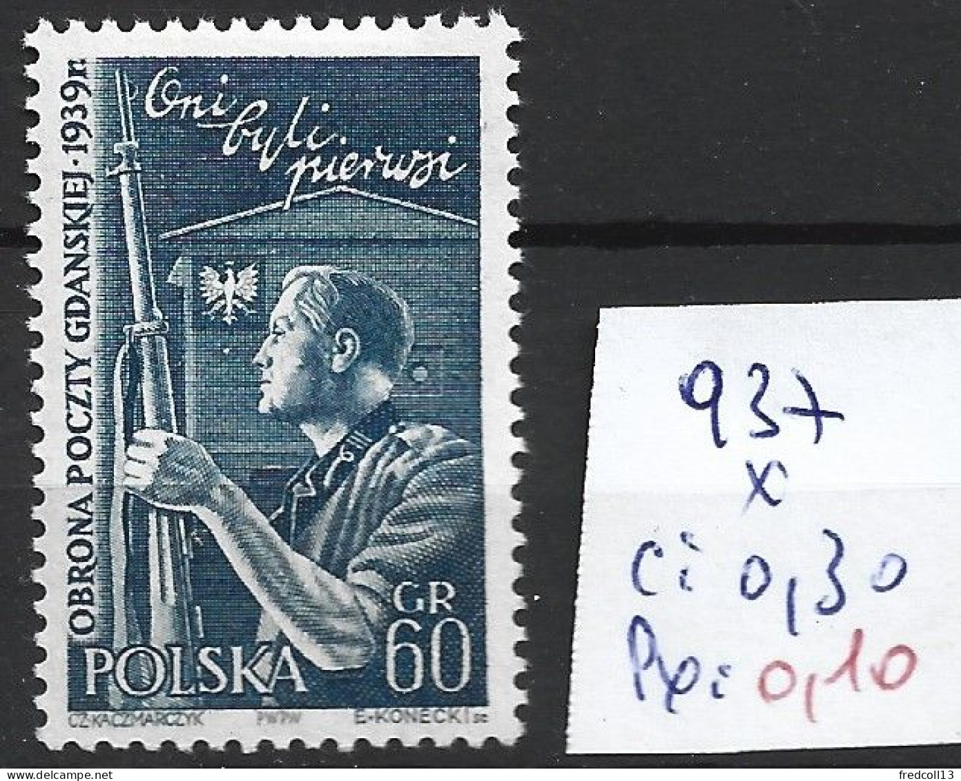 POLOGNE 937 * Côte 0.30 € - Unused Stamps