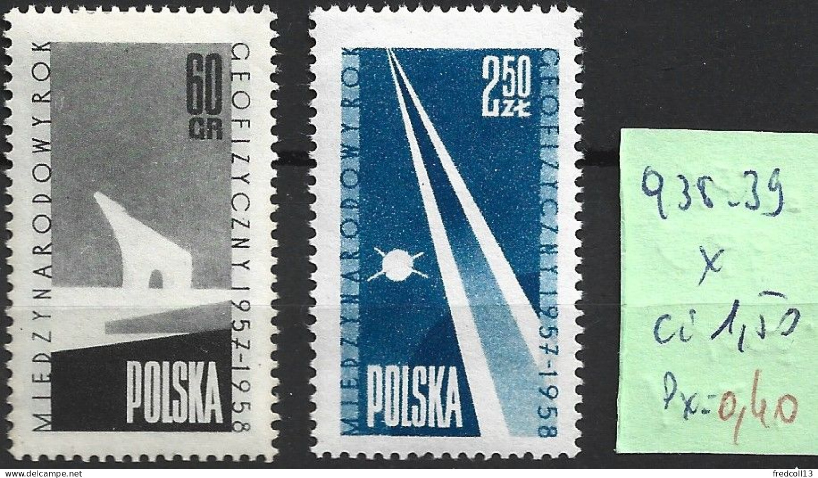 POLOGNE 938-39 * Côte 1.50 € - Unused Stamps