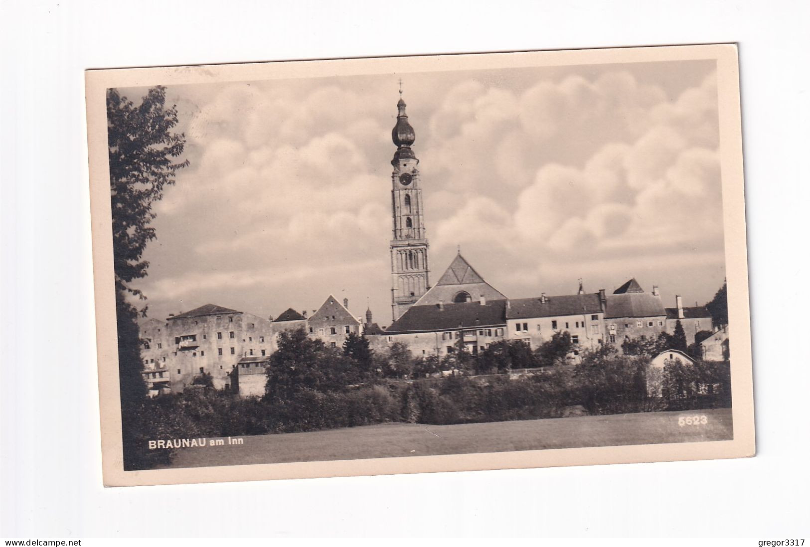 E5407) BRAUNAU Am INN - Tolle FOTO AK - Richtung Kirche U. Häuser ALT! - Braunau