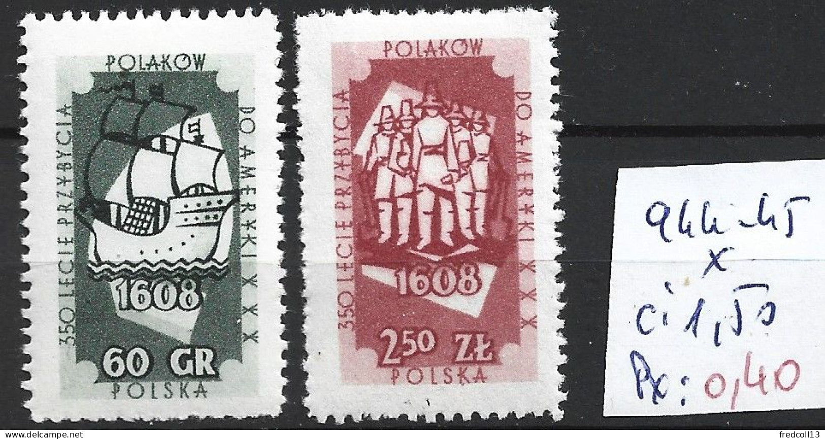 POLOGNE 944-45 * Côte 1.50 € - Unused Stamps