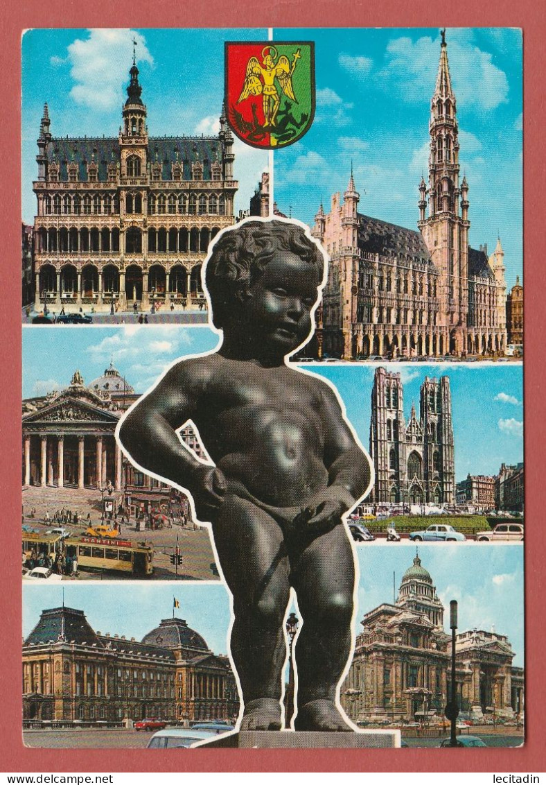 CP EUROPE BELGIQUE BRUXELLES MV 126 Multi-Vues - Cartas Panorámicas