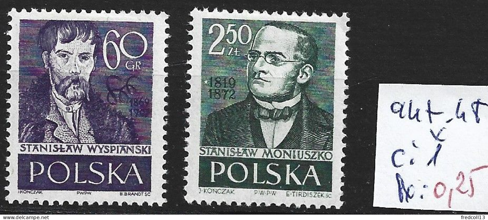 POLOGNE 944-48 * Côte 1 € - Unused Stamps