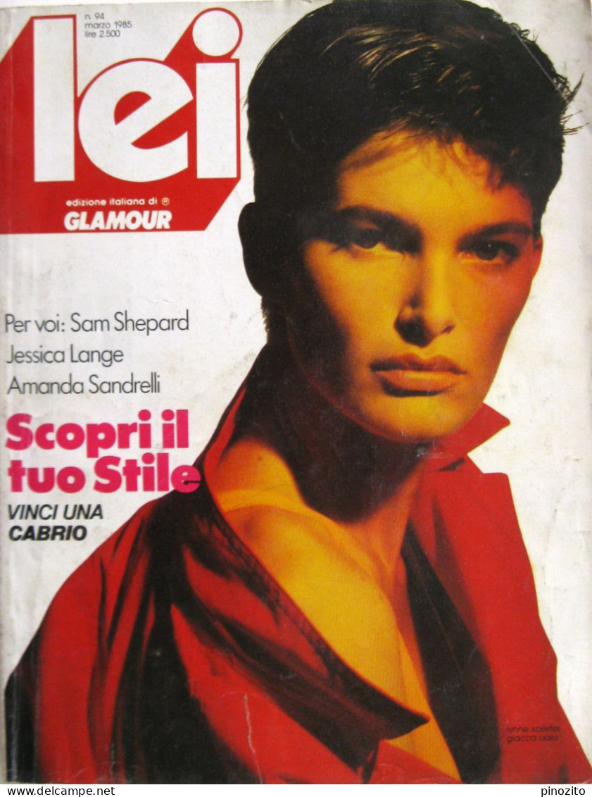 LEI 94 1985 Sam Shepard Jessica Lange Amanda Sandrelli Bruce Weber Moda Anni 80 Fashion - Mode