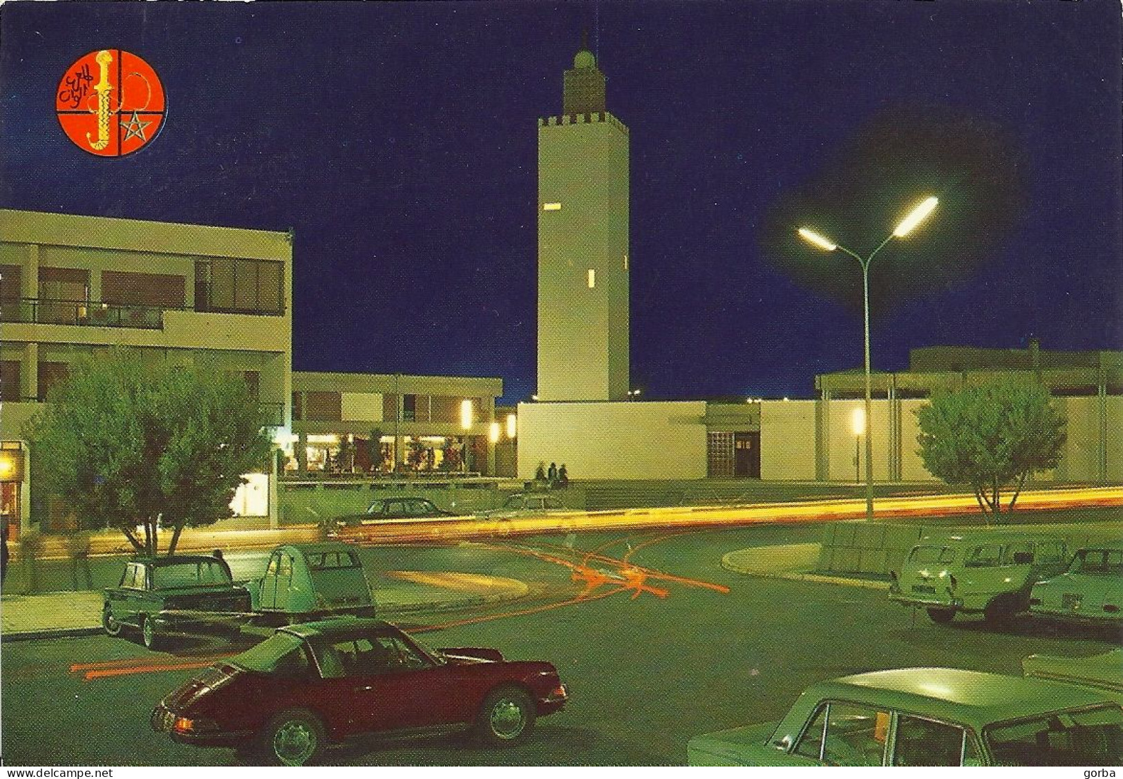 *CPM - MAROC - AGADIR - La Mosquée La Nuit - - Agadir