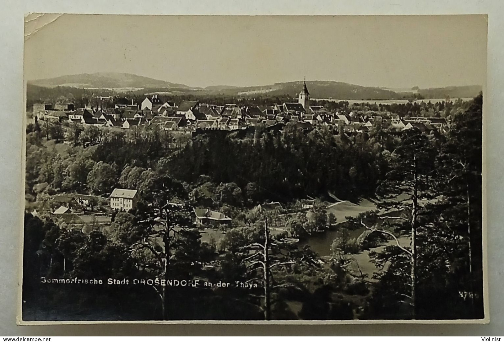 Austria-Stadt DROSENDORF An Der Thaya-postcard Sent In 1942. - Drosendorf-Zissersdorf