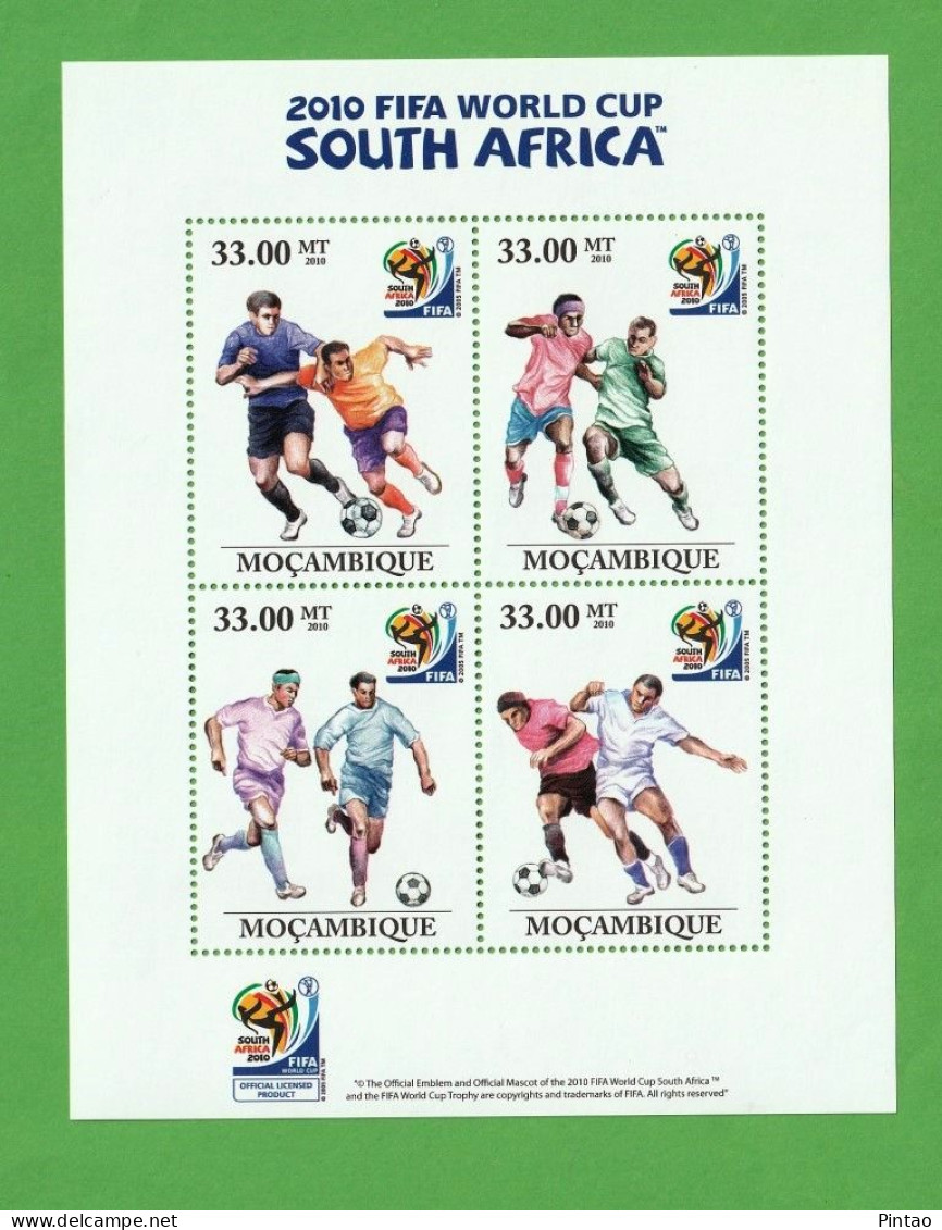 MOÇ1258- MOÇAMBIQUE 2010- MNH_ FUTEBOL - AFRICA DO SUL 2010 - 2010 – Südafrika