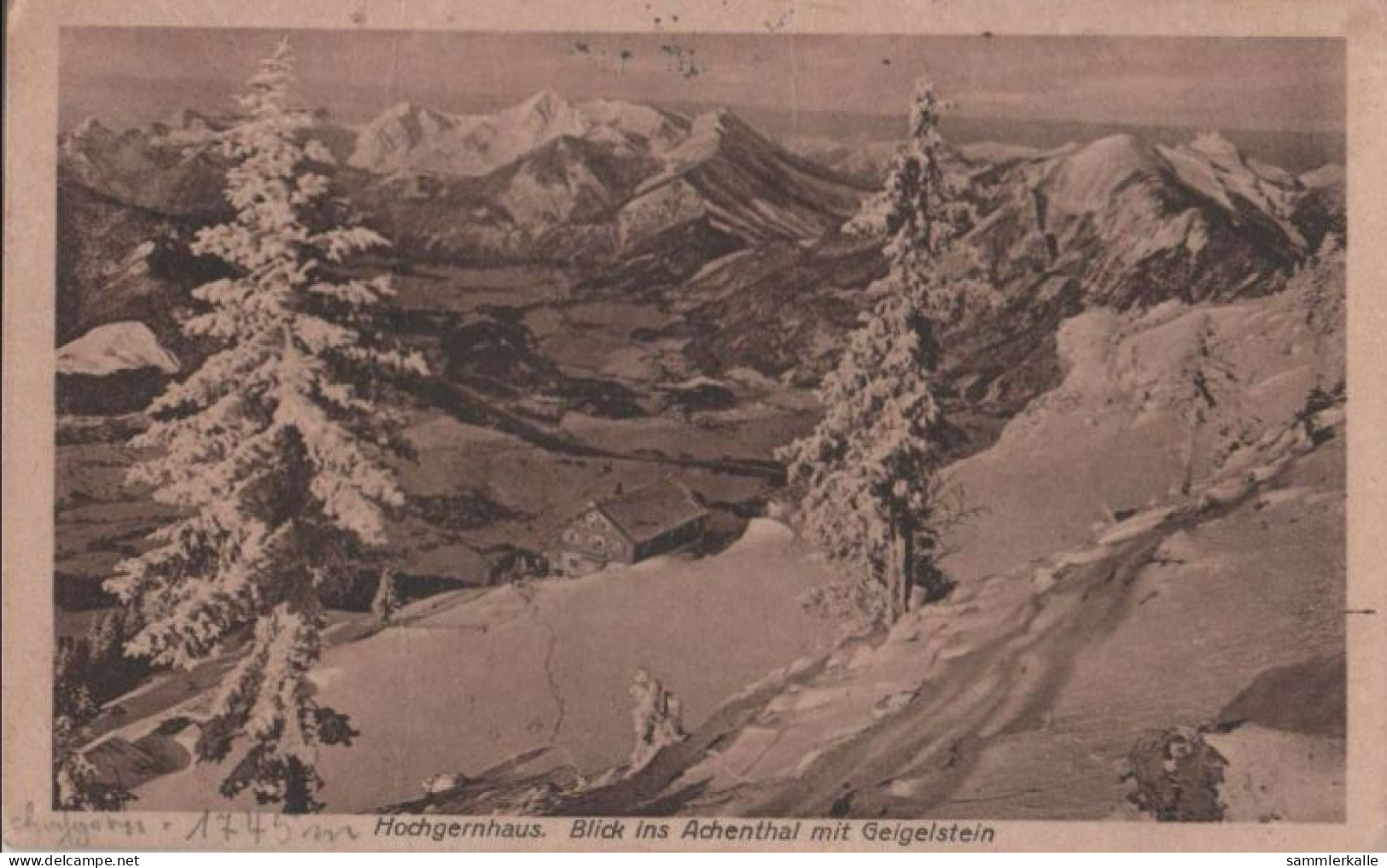 38972 - Hochgernhaus - Blick Ins Achenthal - 1922 - Chiemgauer Alpen