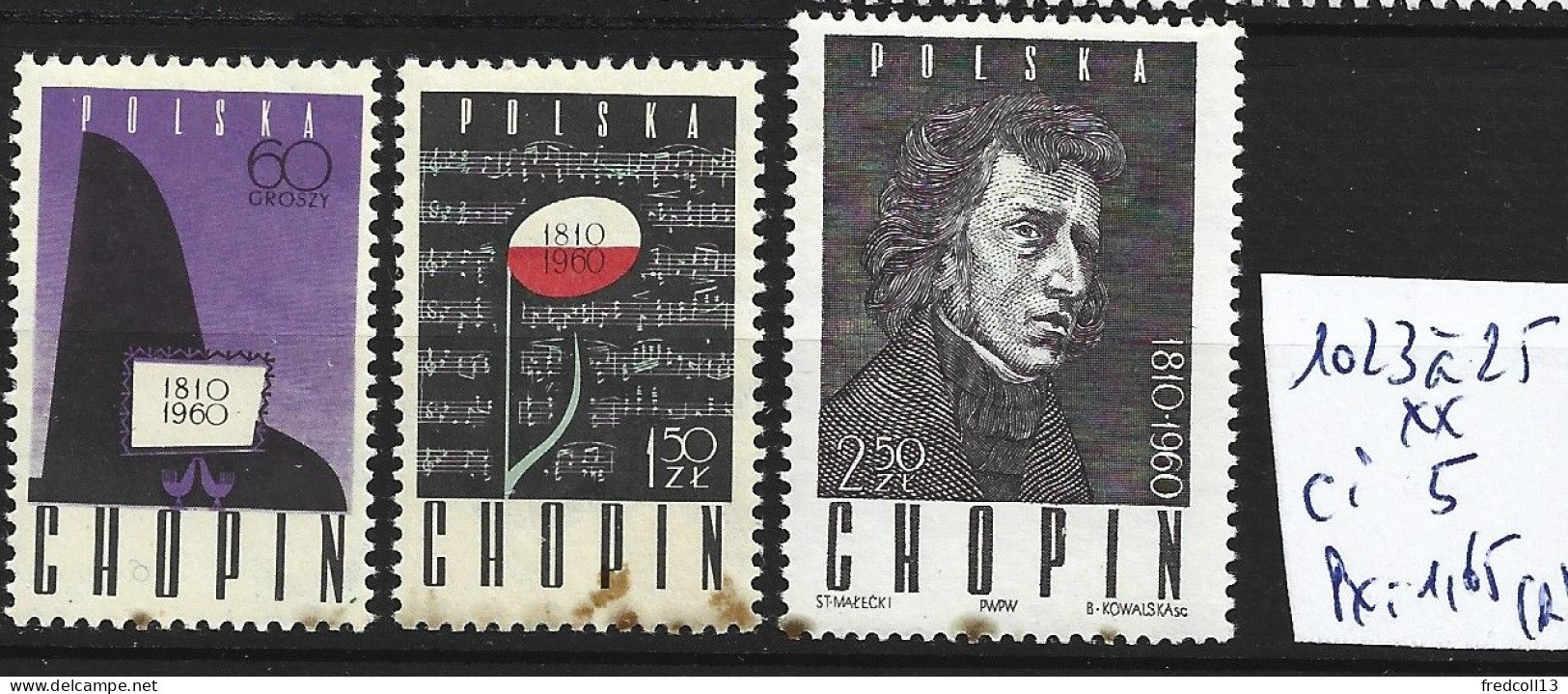 POLOGNE 1023 à 25 ** Côte 5 € ( Rouille ) - Unused Stamps