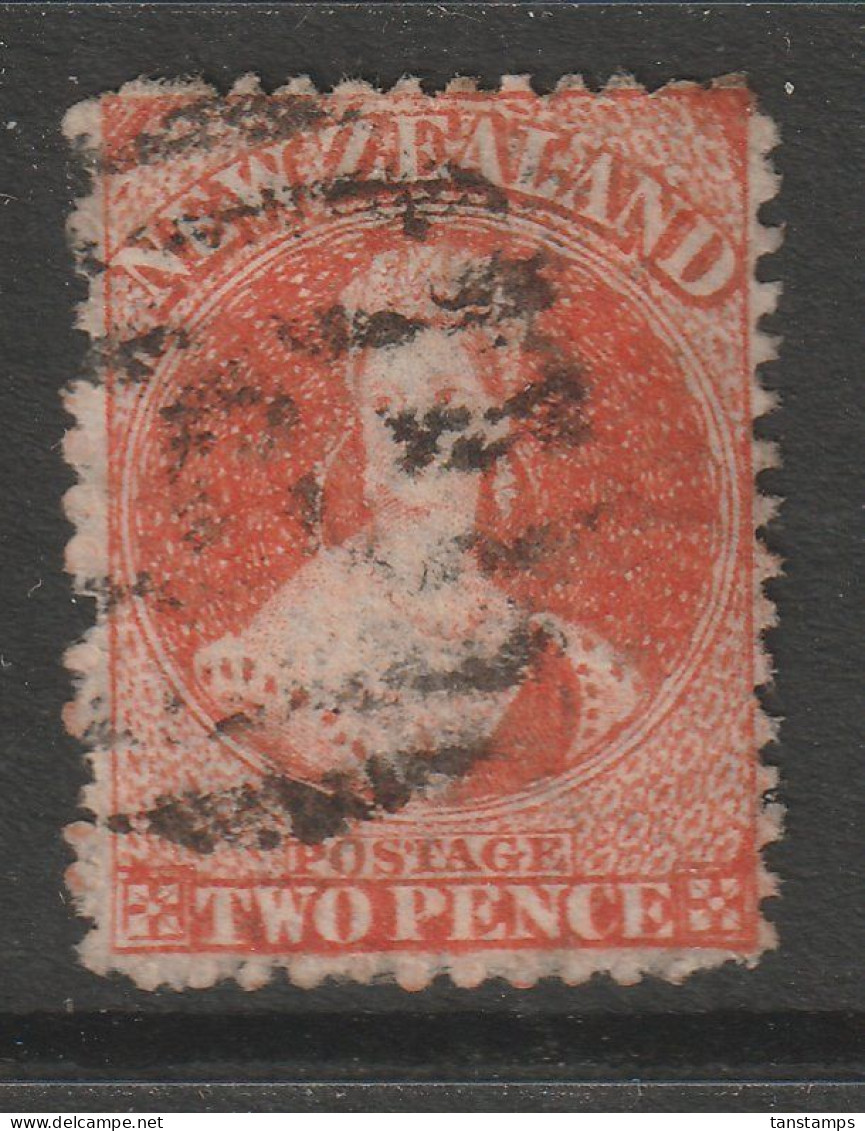 CLASSIC NEW ZEALAND 2d CHALON NO WATERMARK P12.5 - Used Stamps