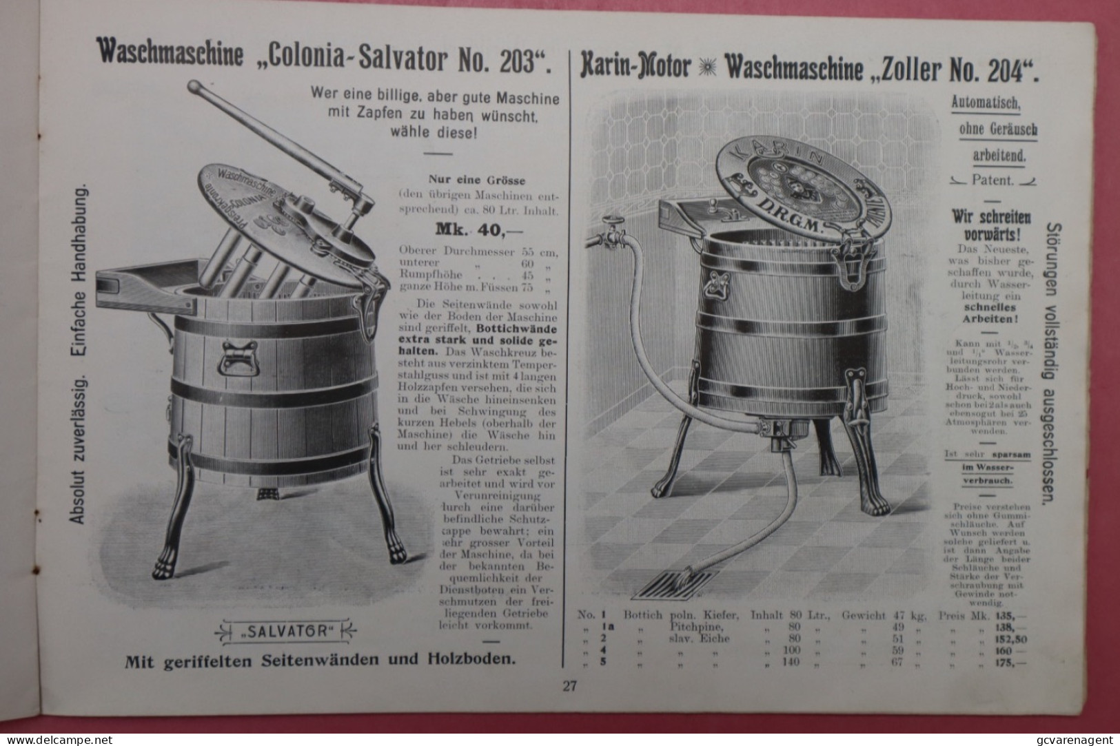 NEUESTE ILLUSTRIERTE PREIS LISTE - BERLINER NÄHMASCHINEN- UND FAHRRAD GROSSFIRMA - 27X 18 CM  - 40 SEITEN VOIR SCANS - Kataloge