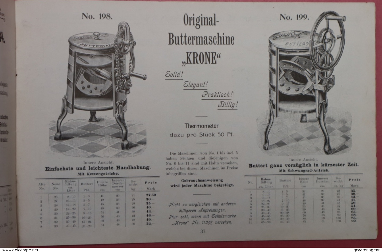 NEUESTE ILLUSTRIERTE PREIS LISTE - BERLINER NÄHMASCHINEN- UND FAHRRAD GROSSFIRMA - 27X 18 CM  - 40 SEITEN VOIR SCANS - Kataloge