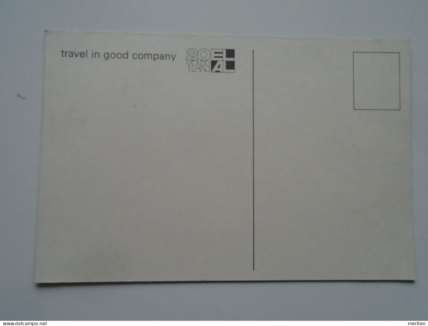 D201723    Israel Airlines  - EL AL  ELAL  20 Years -travel In Good Company   Postcard - 1946-....: Moderne