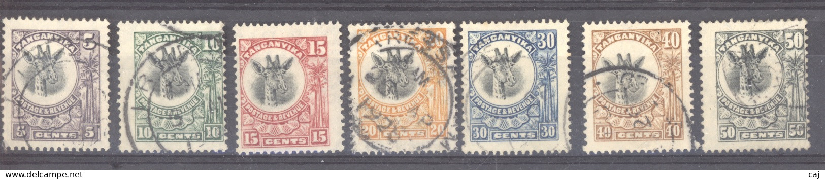 Tanganyika  :  Yv  1-8  (o) , *  Sauf 5 - Tanganyika (...-1932)