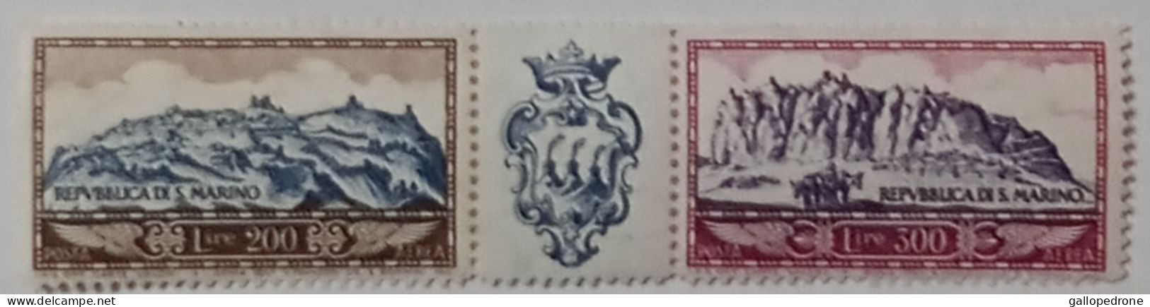 1958 San Marino, Serie Completa "Vedute Monte Titano"-MNH ** - Unused Stamps