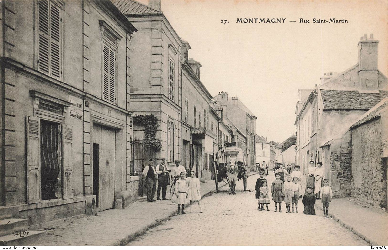 Montmagny * Rue St Martin * Enfants Villageois - Montmagny