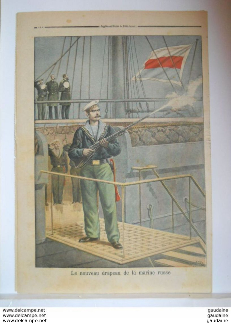 LE PETIT JOURNAL N°385 - 3 AVRIL 1898 - MADAGASCAR  DEFAITE DES SAKALAVES - RUSSIE - NOUVEAU DRAPEAU DE LA MARINE RUSSE - Le Petit Journal