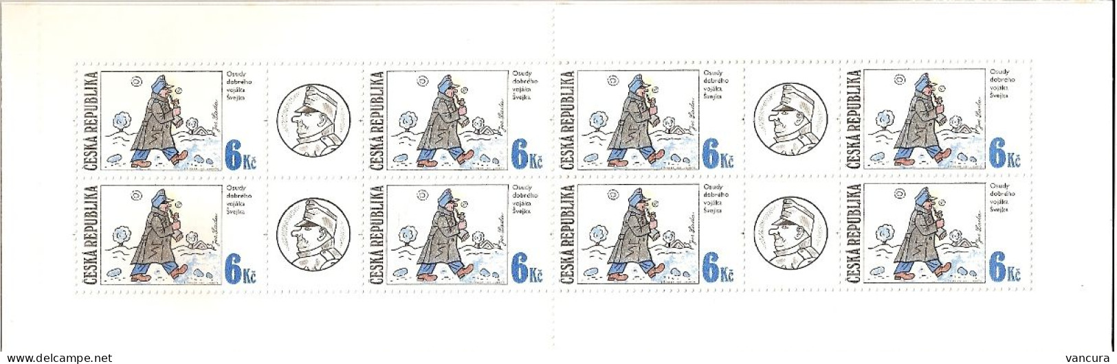 Booklets ZSL 1-3 Czech Republic Adventures Of The Good Soldier Svejk 1997 - Unused Stamps