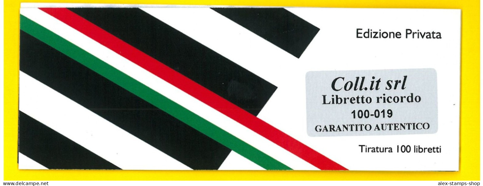 ITALIA 2020 NEW BOOKLET JUVENTUS CAMPIONE ITALIA CON CODICE BARRE NUMERATO 019 - Markenheftchen