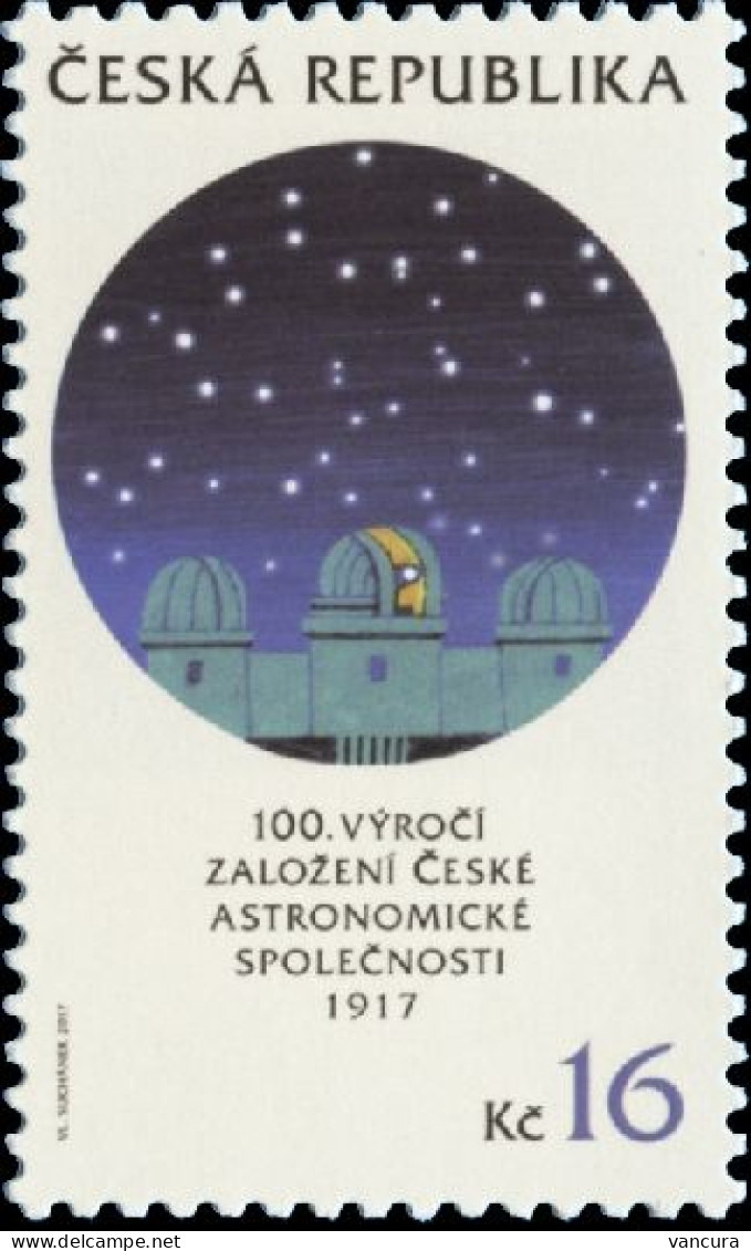 ** 951 Czech Republic Centenary Of The Czech Astronomical Society 2017 - Unused Stamps