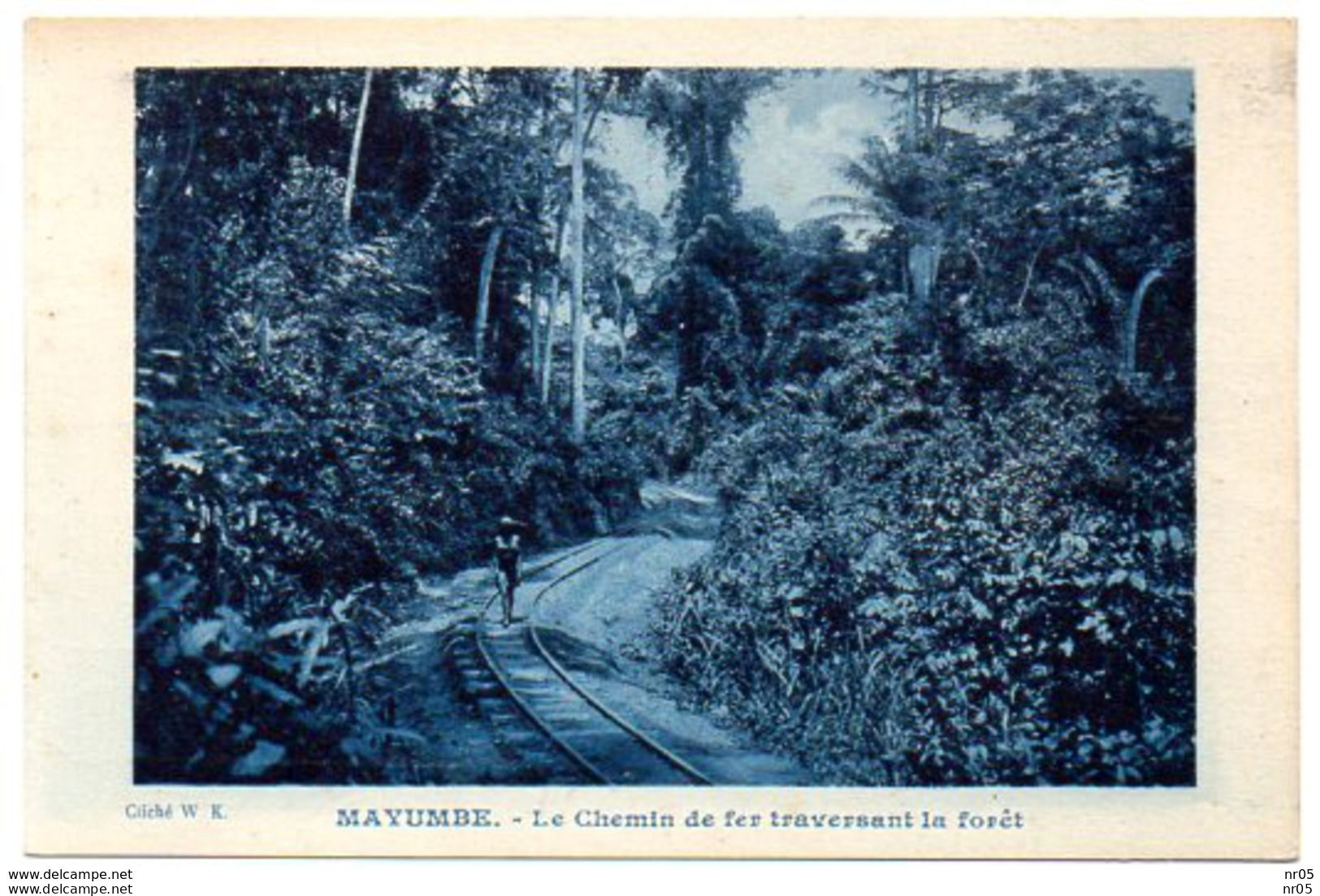 MAYUMBE - Le Chemin De Fer Traversant La Foret  - CONGO BELGE  ( Afrique ) - Congo Belge