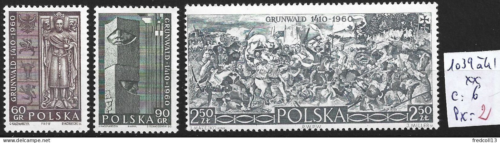 POLOGNE 1039 à 41 ** Côte 6 € - Neufs